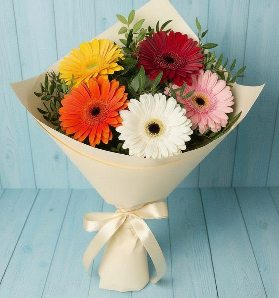 Букет цветов из: Герберы в Акташ