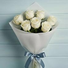 Букет 7 Белых роз Эдлесс Лав #REPLACE_PRED# Акташ