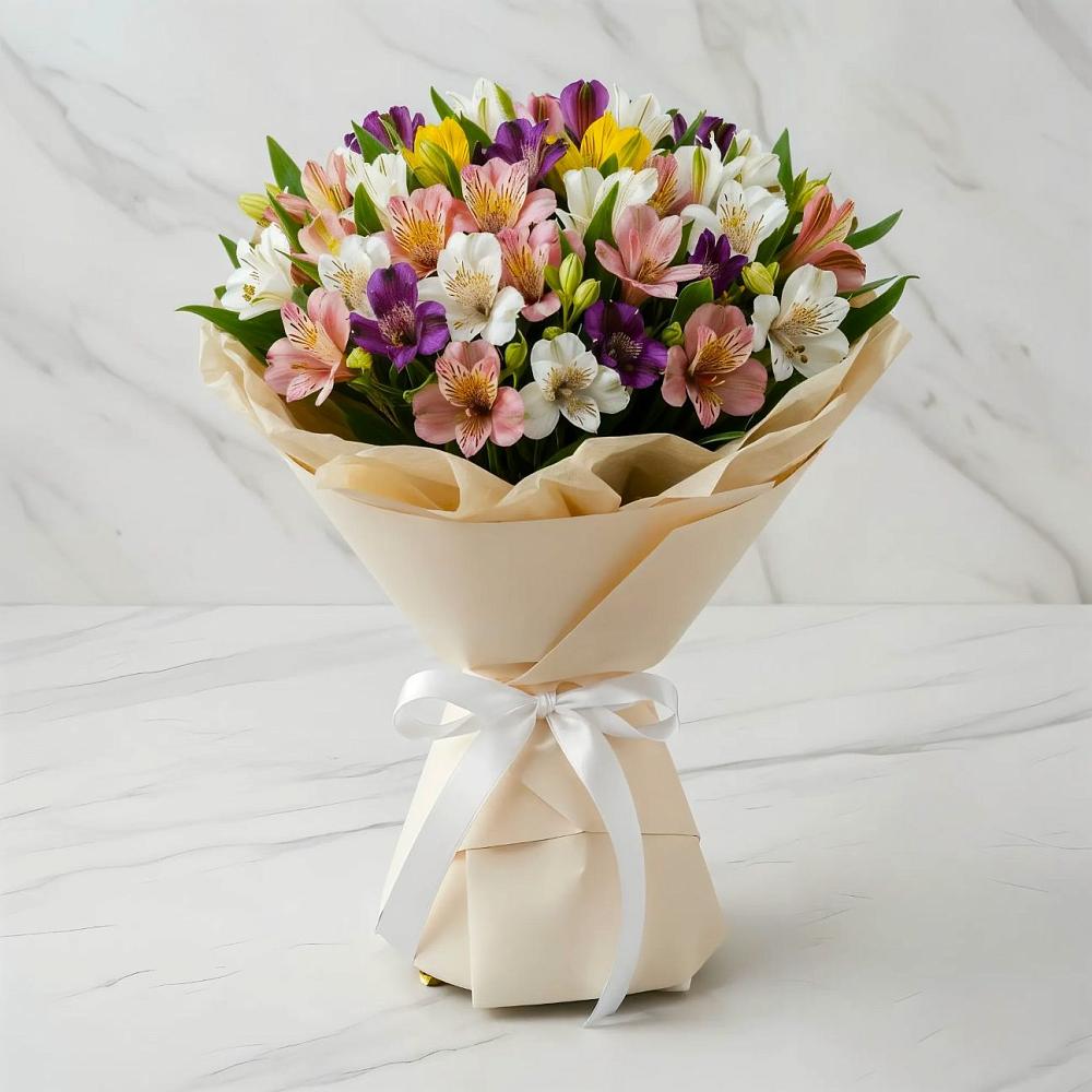 Букет цветов из: Альстромерии в Акташ