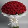 Букет 101 Красная роза Блэк Мэджик в Акташ