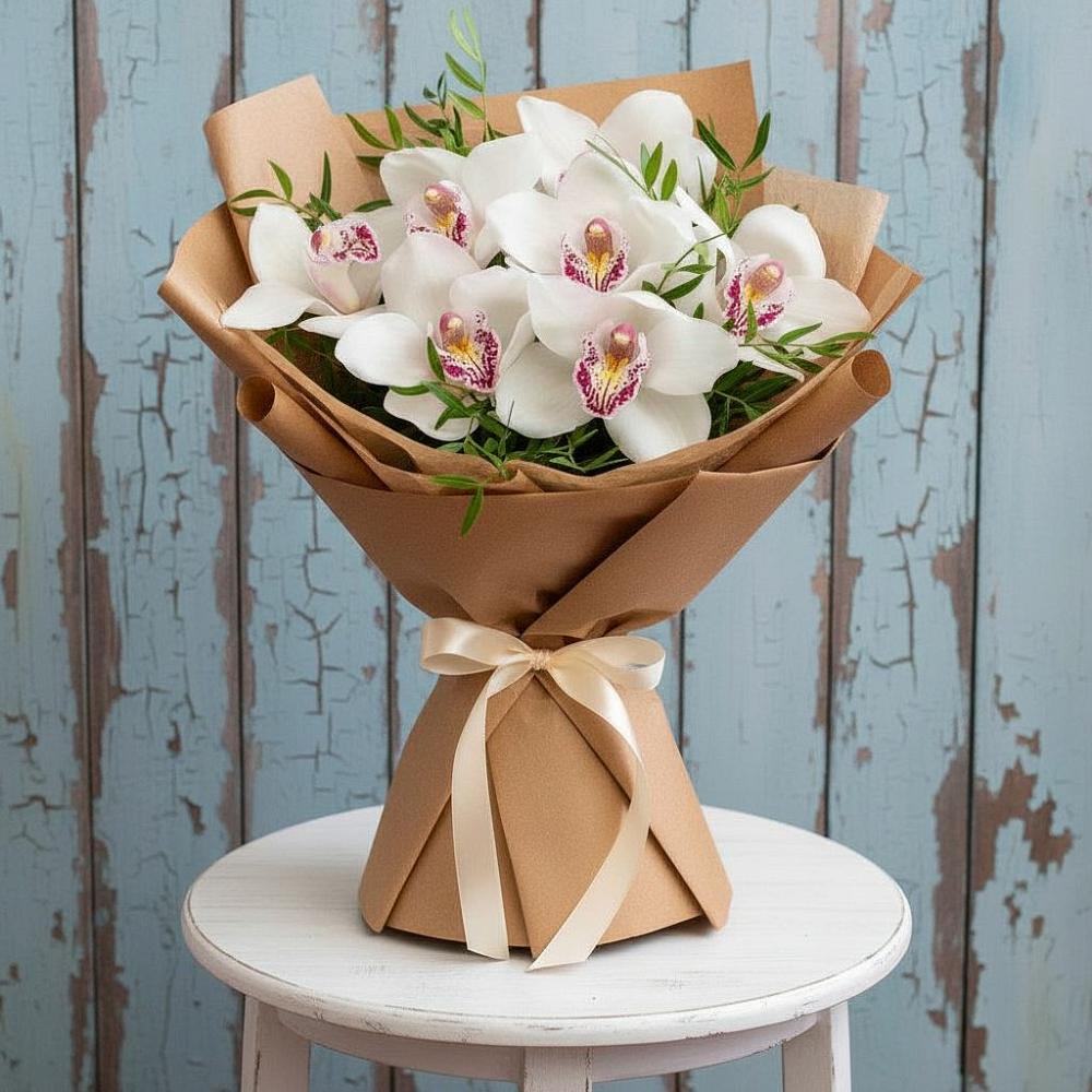 Букет цветов из: Орхидеи и Розы в Акташ