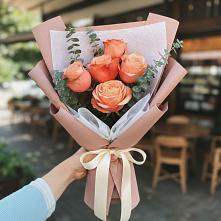 Букет персиковый аромат в Акташ Букет цветов из:  Розы в Акташ