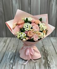 Букет цветов из:  Гвоздики, Розы и Хризантемы #REPLACE_PRED# Акташ