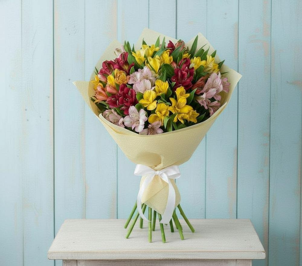 Букет цветов из: Альстромерии в Акташ