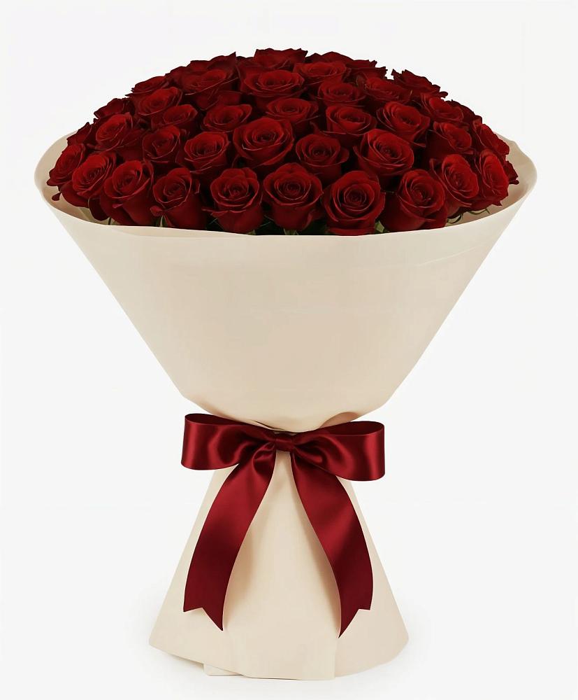 Букет 101 Бордовая роза Блэк Бакарра в Акташ