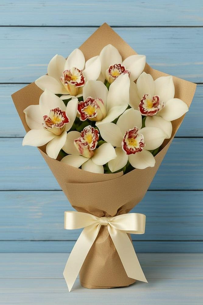 Букет цветов из: Орхидеи и Розы в Акташ