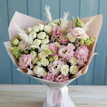 Букет цветов из:  Альстромерии и Розы в Акташ