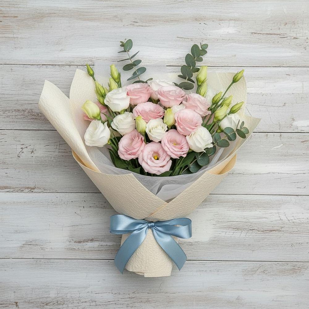 Букет цветов из: Лизиантусы в Акташ